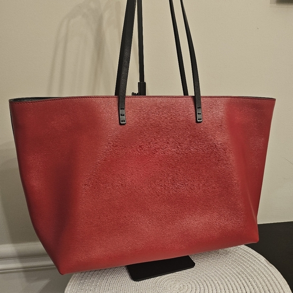 Fendi Monster Eyes Tote – Red Saffiano Leather With Fendi Charm - Picture 3 of 16